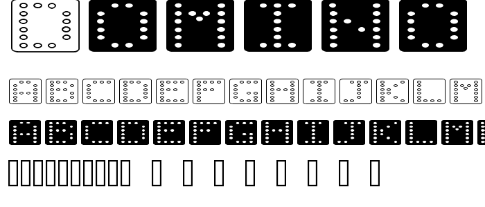 Domino flad font